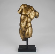 Art Deco Gold Male Torso -