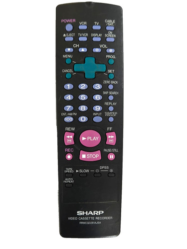 Sharp rrmcg0281ajsa vcr remote - rrmcg0281ajsa,
