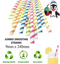 Jumbo paper straws slush - straws,