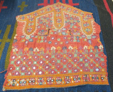 Antique Embroidery Shisha Ethnic Textile India Kutch Banjara Fragment Tapestry