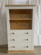 Painted Bookcase With 3 Drawers