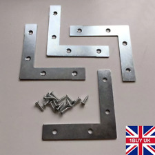 3" inch FLAT 4 Corner Braces Right Angle L Shape Plate Fixing Repair Brackets