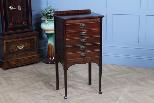 Edwardian art nouveau mahogany - art,
