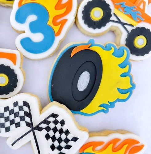 Flaming hot wheel debosser - wheel, |