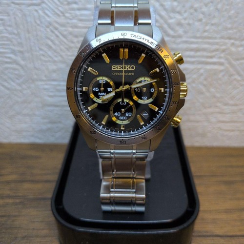 Seiko chronograph watch black - seiko,