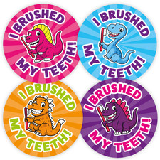 144 Dinosaur Teeth Brushing