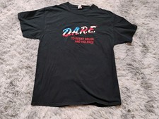 DARE Shirt Mens Large Black