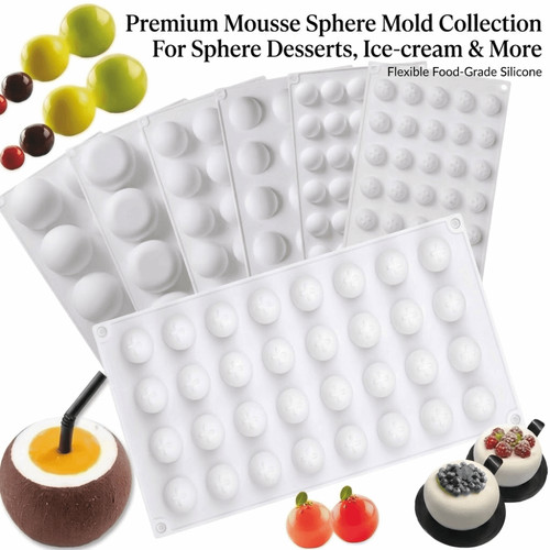 Round silicone molds 35 - 3d,