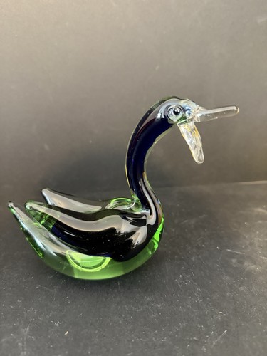 Murano glass swan - , figurine