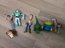 Toy Story Action Figure Bundle Woody Buzz slinky alien Bullseye Pre-Owned Toys 