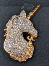 Swarovski Swan Jeweler's Collection Unicorn Brooch Boxed
