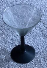 Martini Glass With Black Stem