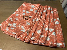 Bergen Burnt Orange Camper Van Curtains VW T25,Blackout/Thermal/Magnets