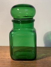 Vintage Green Glass Bubble Top