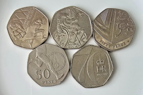British 50p coin collection - 50p,