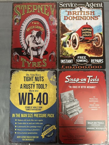 Retro metal signs a4 - signs,
