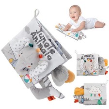 Soft Baby Books 3D Touch Feel High Contrast Cloth Book Sensory Early Learning St