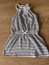 Girls NEXT Navy White Striped