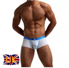 Men's Boxers Briefs Underwear Cotton gym Pouch Fit hot male fashion Solid UK