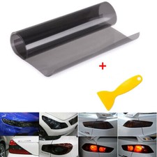 Light Smoke Black Headlights Tint Film 180cm x 30cm Tail lights Car Vinyl Wrap