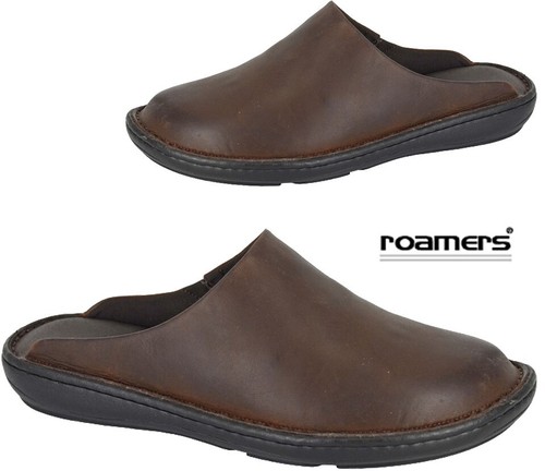 Mens leather clogs slip - leather,