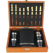 8oz stainless steel black - stainless,