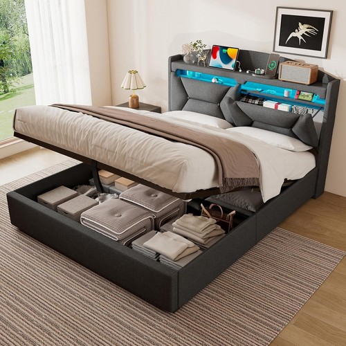 Double bed frame 4ft6 with - bed,