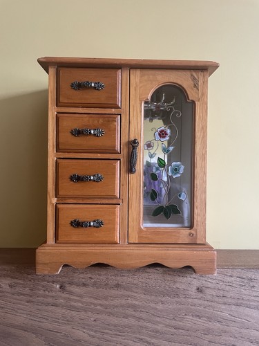 Vintage light wooden wardrobe - light,