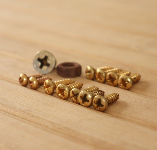 Relic gold pickguard screws - relic,