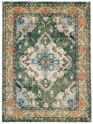 Oriental green area rug - green,