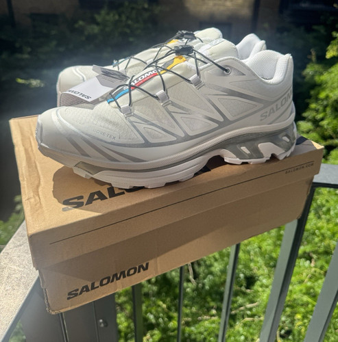Salomon gtx shoes white - salomon, xt-6