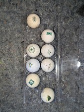 Set Of 8 Collector Golf Balls