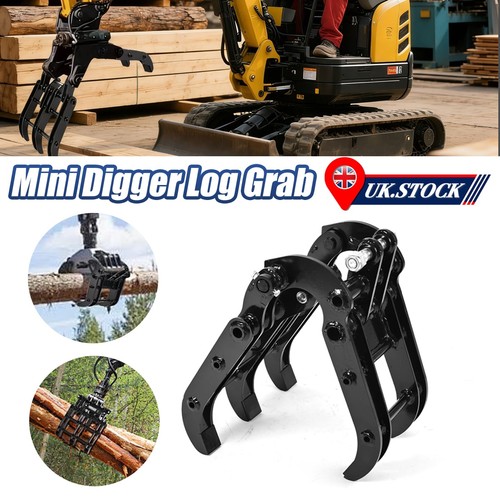 Mini digger log - digger, grab