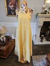 Free People ~ Maxi Slip Dress ~ Beach Dress ~ Soft Yellow ~ Cotton ~ Size M BNWT