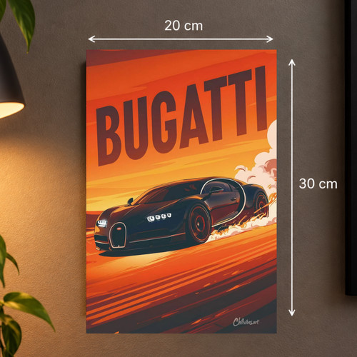Metal plate bugatti veyron - plate,