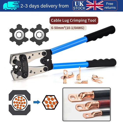 Battery cable crimping tool - crimping,