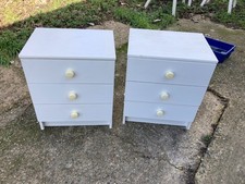White Drawers Bedside Cabinet