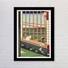 Cat in a Window by Utagawa