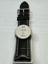 Hirsch George Calf Leather & Rubber W/R Performance Watch Strap in Brown 20mm