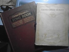 Pair Vintage Music Books Grand Opera Stories & News Chronicle Song Book