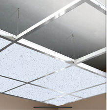 10m2 Chrome Mirror Suspended Grid System Frame Metal Suspension 600mm x 600mm