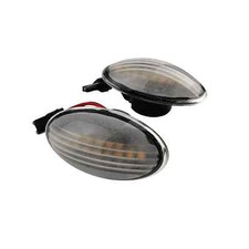 Clear Lens Amber LED Side Indicator Repeater Lights For Mini Cooper R50 R53 R52