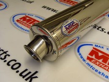 Kawasaki ZXR400 ZXR 400 H  Stainless round Motorbike Exhaust Can