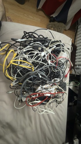 Job lot assorted cables - assorted,