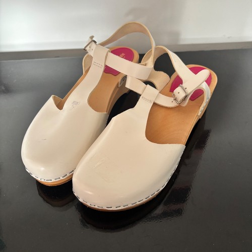 Swedish hasbeens white - hasbeens, leather