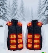 Men's Heated Jacket with 25-Zone Heating & 4-Temperature Modes- MEDIUM