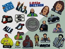 UK TV - Charms for Shoes Clogs Sandals - Ali G Inbetweeners Borat Little Britan
