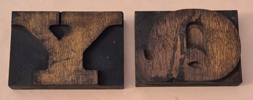Letterpress large wooden - large,