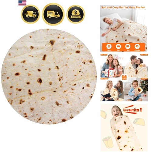 Burrito tortilla throw - burrito,