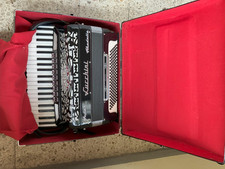 Lucchini Stradella Glossy Black Accordion, 120 Keys